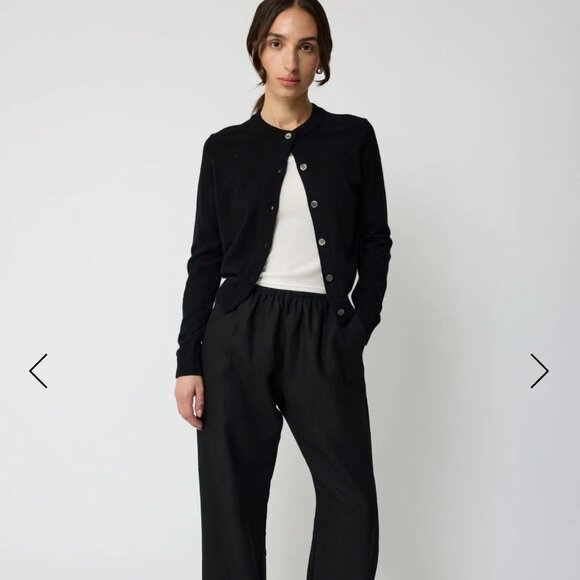 Almina Concept Classic Crew Wool Cardigan - Picture 3 of 10